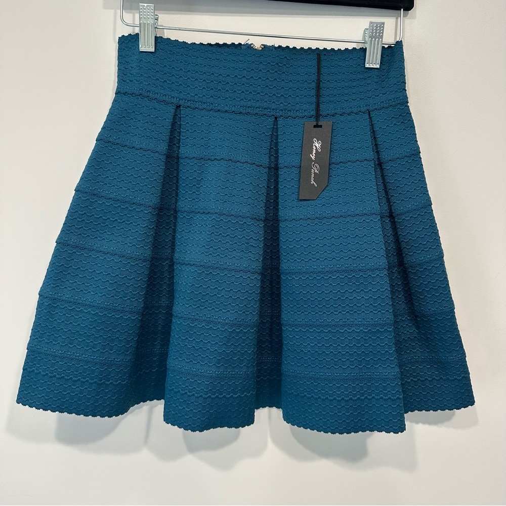 *NWT* A-line Teal Mini Skirt size Med
